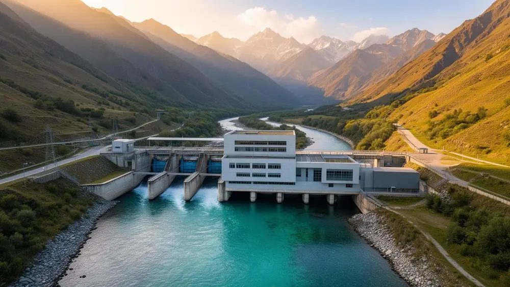 Hydropower plant in the Caucasus